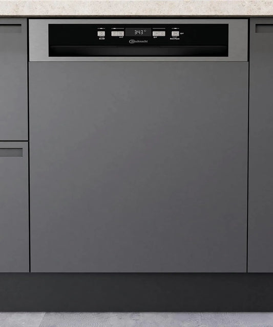 Bauknecht BKSV2 Geschirrspüler, 60 cm, Edelstahl, Bauknecht BKSV2 PAN Integrierbarer Geschirrspüler, automatisches Türöffnungssystem, ActiveDry
