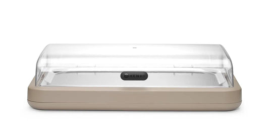 Modell GN1, mit Tablett und Kühlelement, beige, HENDI Buffet-Vitrine, UNIQ