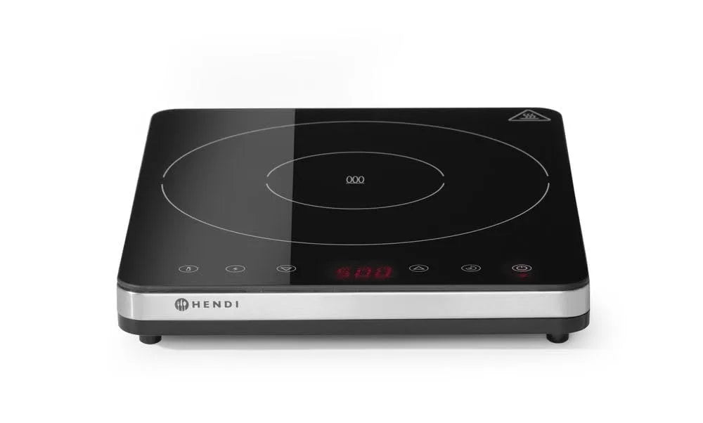 296x370x, Induktionskocher, 46mm, Edelstahl, HENDI 230V/2000W, Glas