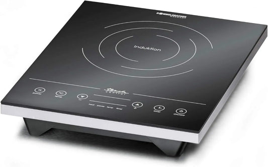 Rommelsbacher Glaskeramik, CT Einzelkochplatte Induktion, Topferkennung, energiesparend 2010/IN, LED Display, 2000 W, 60-240 Grad, Touch Sensoren