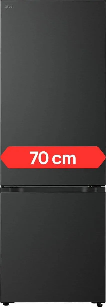 LG GBBW726AEV Kühl-Gefrierkombination, 465 L, Energieklasse A, No Frost, Kühlschrank mit Gefrierfach, Schwarz, LG GBBW726AEV Fit&Max, Klasse A