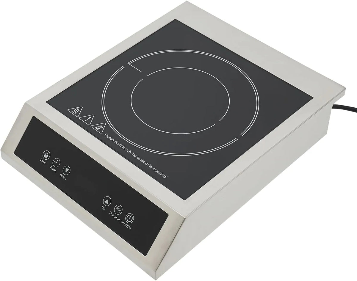 Induktionskochfeld 3-Stunden-Timer, 3500 W, 220 V, Induktionsplatte, Camping, Kochfeld 3500W Gewerbliches Induktionskochfeld 220V Induktionskochfeld