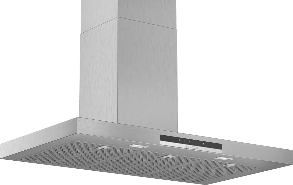 Bosch 90 cm breit, DWB97IM50 Serie 4 Wandesse, Um- & Abluft, LED-Beleuchtung gleichmäßige ausleuchtung Serie 4 DWB97IM50, 3 Leistungs- & 1, Edelstahl