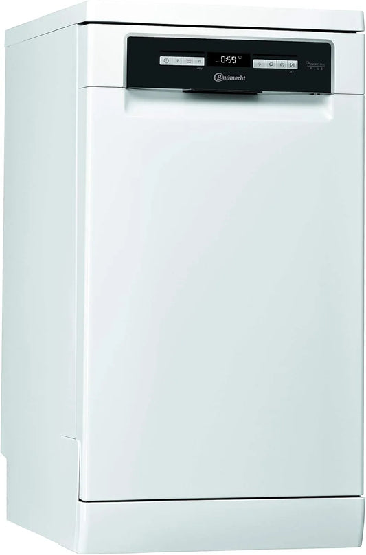 Bauknecht 3O23 Geschirrspüler, 45 cm, Slim-Format, freistehend, Kindersicherung, PowerClean, ExtraDry, Vollwasserschutz, Sensor-Programm