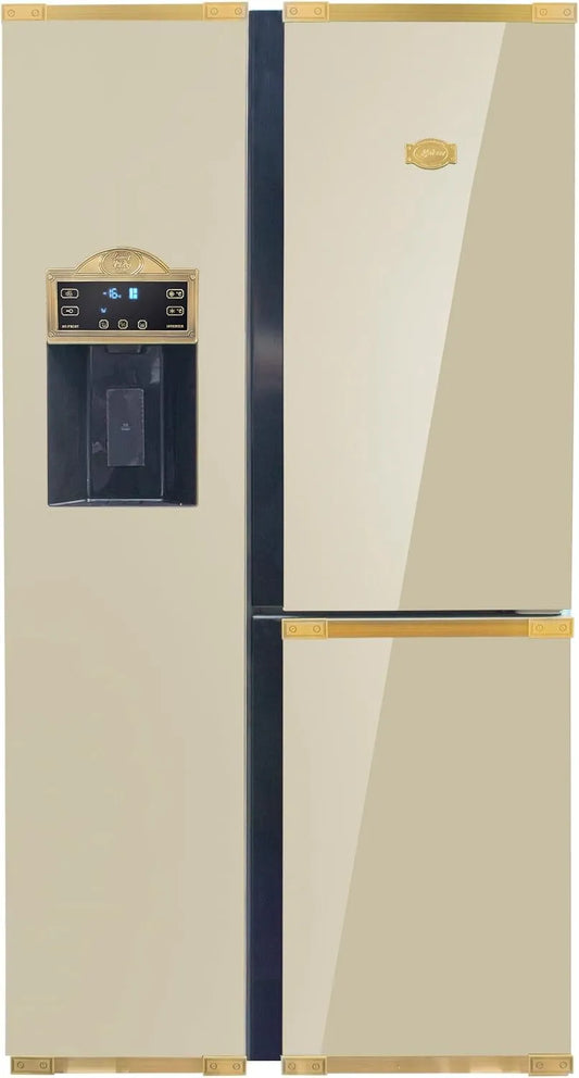 Kühl-Gefrierkombination, 538 L, No Frost, Inverter, Kühlschrank mit Gefrierfach, Kaiser Side-by-Side Kühlschrank KS 90300 ElfAD Bio