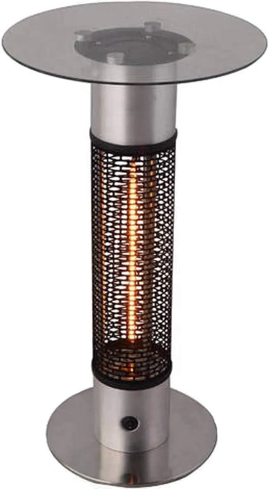 Produkt Runder Tisch Feuerofen aus Stahl mit Erdspieß 1500 W mit Fuß aus Edelstahl