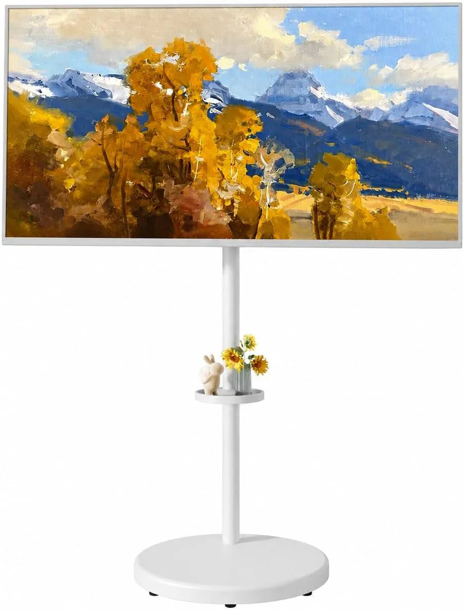TV-Möbel, 86 Zoll, Höhenverstellbarer Rollbarer TV-Ständer für 37-86 Zoll Fernseher