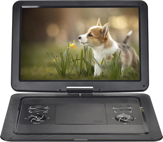 Produkt 6' Tragbarer DVD Player für Auto und Kinder mit Bildschirm 17, YOOHOO 19, 1' HD Bildschirm, mit akku, unterstützt alle Regionen, Kopfhörer