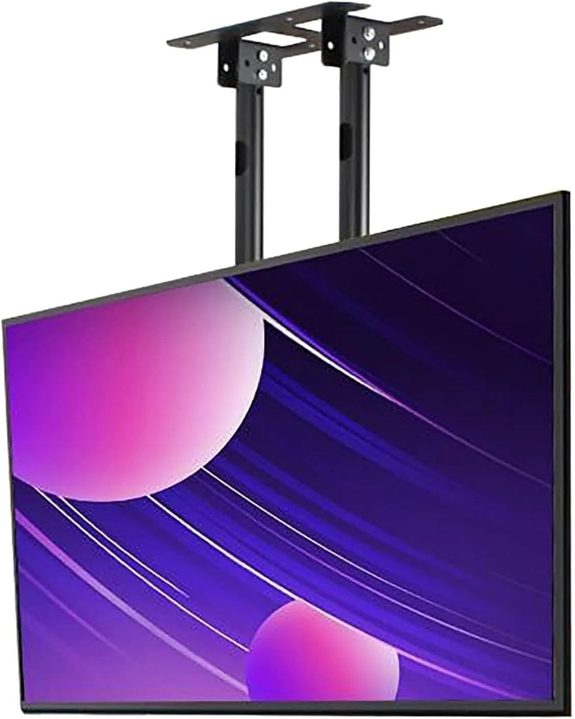 Smart TV, 100 Zoll, Fernseher, Höhenverstellbarer Doppelmast-TV-Lift für Flache Bildschirme, Deckenhalterung für Heimkino