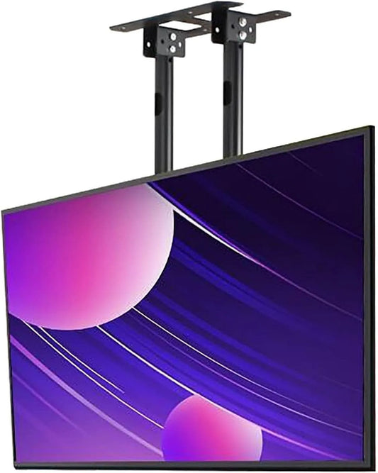 Smart TV, 100 Zoll, Fernseher, Höhenverstellbarer Doppelmast-TV-Lift für Flache Bildschirme, Deckenhalterung für Heimkino