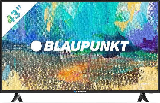 Smart TV, 43 Zoll, Fernseher, Blaupunkt BS43U3012OEB, 4K UHD, Triple-Tuner DVB-T2, S2, HDMI, Modelljahr 2020, Miracast