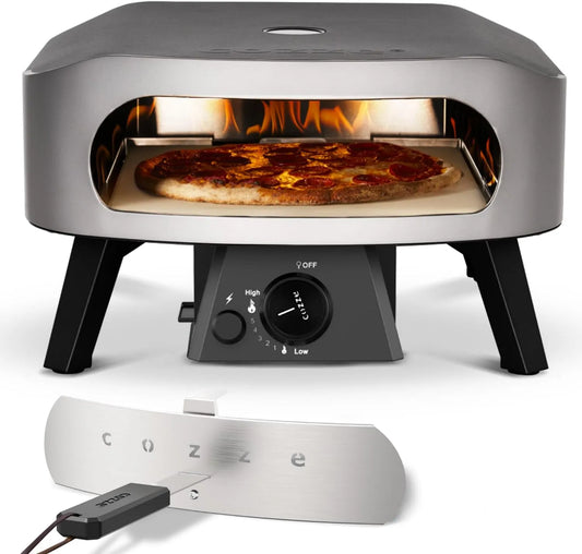 Elektrischer Pizzaofen 50mbar, 13 Zoll, Outdoor, Tisch Pizzaofen mit Regulator für Pizzen