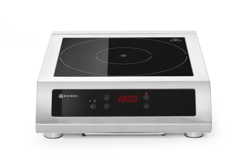 Induktionskochfeld 230V/3500W, 3500 W, 60 bis 240 °C, 230 V, Induktionsplatte, Edelstahl, für Pfannen mit Bodendurchmesser ø160 bis ø300mm, 390x500x