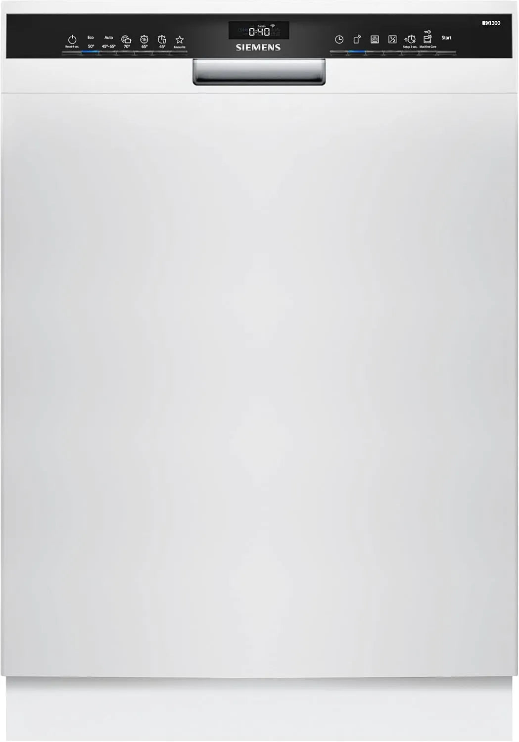 Siemens iQ300 SN43HW03TE Geschirrspüler, 60 cm, smartStart, intensiveZone, varioSpeed Plus, Silence on Demand, Hygiene, Home Connect, aquaStop, Weiß