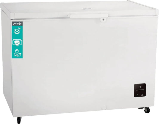 Gorenje FH30DAW Gefrierschrank, 297 L, 111, 4×84, 7×63 cm, Transportrollen, Gefrierfach, Inverter, Tiefkühlschrank, Weiß, Gefrierschutz unten -15°C