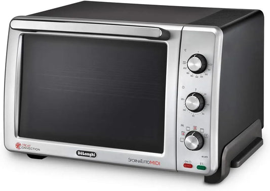 De'Longhi Backofen, Elektrischer Ofen mit 7 Kochfunktionen inkl, De'Longhi EO 24752 Kompaktbackofen - Elektrischer Ofen mit 7 Kochfunktionen inkl