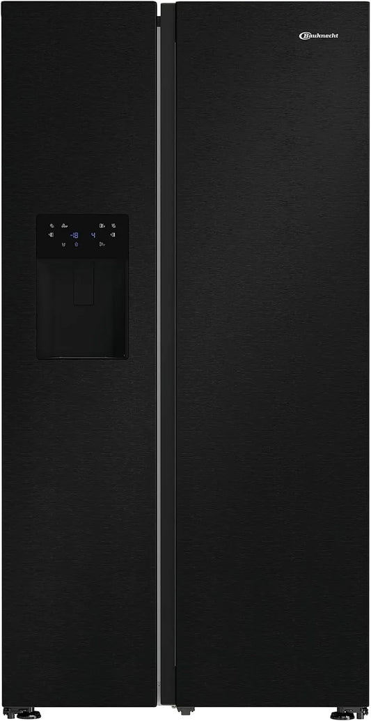 Bauknecht E90 Kühl-Gefrierkombination, No Frost, Inverter, Kühlschrank mit Gefrierfach, Schwarz, 25 Jahre nachgewiesene Zuverlassigkeit und, Dual Cool