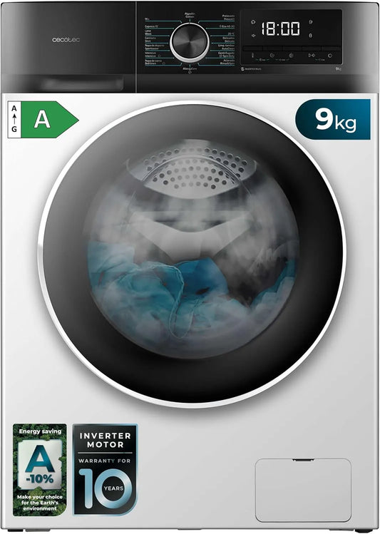 Cecotec Bolero DressCode 9500 Waschmaschine, 9 kg, Inverter