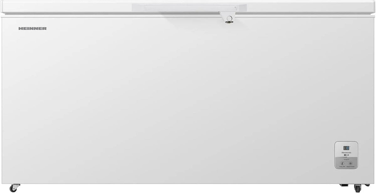 Gefrierschrank, 500 L, Energieklasse E, Gefrierfach, Schnellgefrieren, Tiefkühlschrank, Weiß, LED‐Display & Innenbeleuchtung, HCF‐HS500EE++