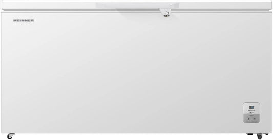 Gefrierschrank, 500 L, Energieklasse E, Gefrierfach, Schnellgefrieren, Tiefkühlschrank, Weiß, LED‐Display & Innenbeleuchtung, HCF‐HS500EE++