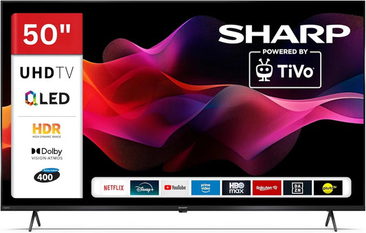Sharp 50HM5745E Smart TV, 50 Zoll, Fernseher, 4K UHD, QLED, HDR