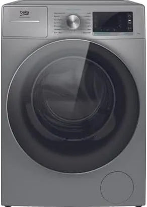 Beko 912S/PRO Waschmaschine, 9 kg, freistehend, Silber, Schleuderwahl 1200 U/min, zertifiziert für den gewerblichen Gebrauch