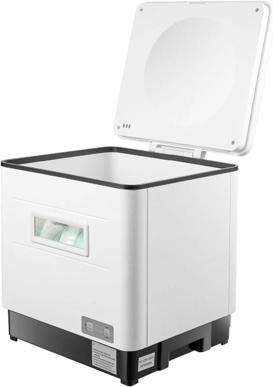 Geschirrspüler 220-240V, 42x38, 5x46, 5cm, 800 W, 240 V, Spülmaschine, freistehend, Edelstahl, Löffel und Essstäbchen, Messer, Gabeln
